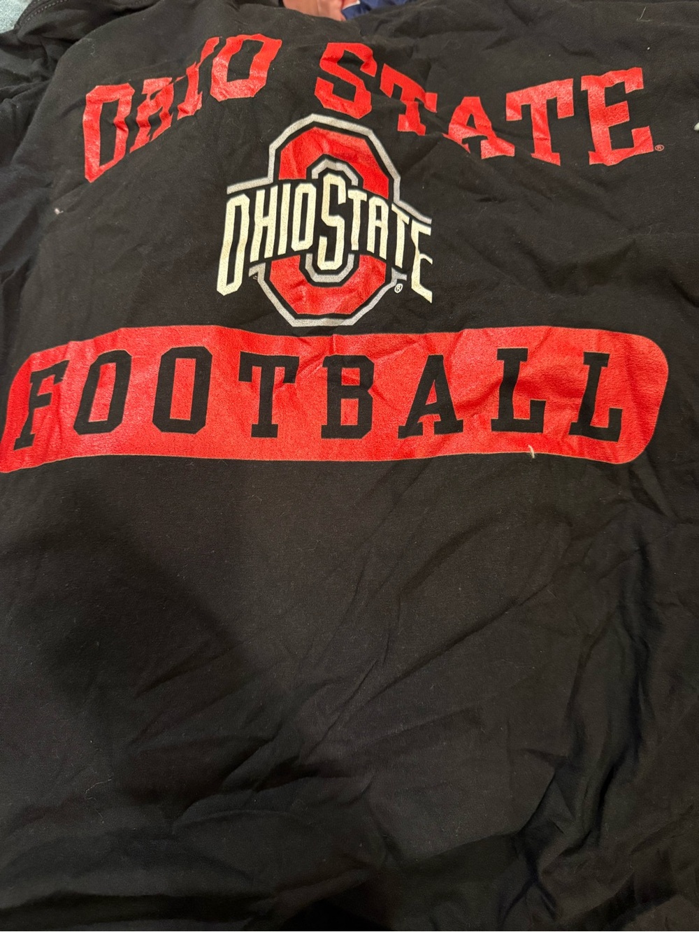 Football Black and Red Ohio state tshirt size 4x
